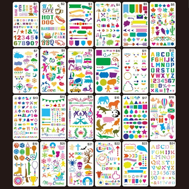 Bullet Journal Stencils Plastic Planner Stencil Journal/Notebook/Diary/Scrapbook Bullet Journal Stencils Plastic Planner Stencil Journal/Notebook/Diary/Scrapbook